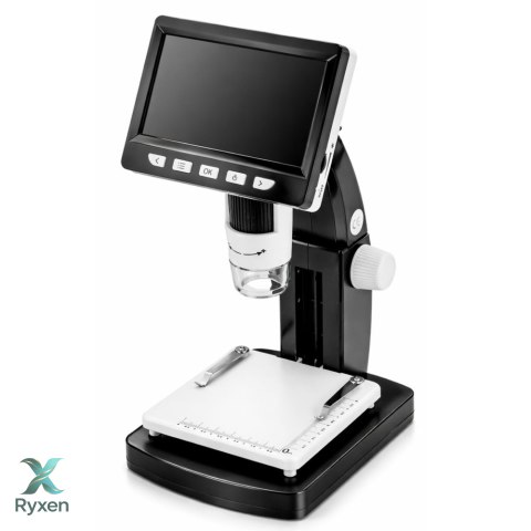 Mikroskop Cyfrowy Edukacyjny Ekran 4,3 Cala LCD USB LED Powiększenie 1000x LEAN TOYS