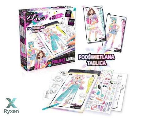 Podświetlana tablica do projektowania - projekt moda EPEE
