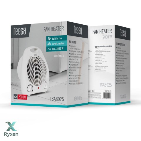 Termowentylator Teesa (1000 W, 2000 W) Teesa