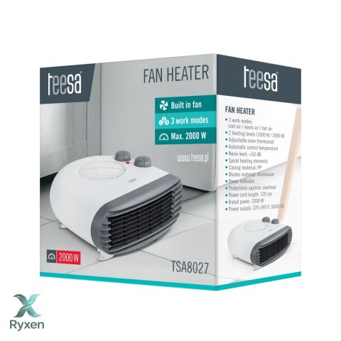 Termowentylator Teesa (1000 W, 2000 W) Teesa