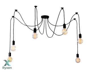 ZD74 Lampa sufitowa 6 ramion żyrandol ATL