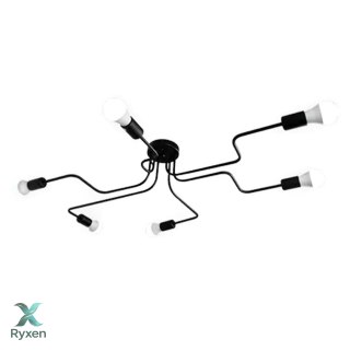 ZD74F Lampa sufitowa 6 ramion żyrandol ATL