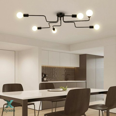 ZD74F Lampa sufitowa 6 ramion żyrandol ATL