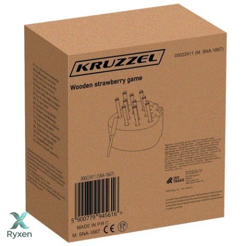 Gra drewniana truskawka 22411 KRUZZEL