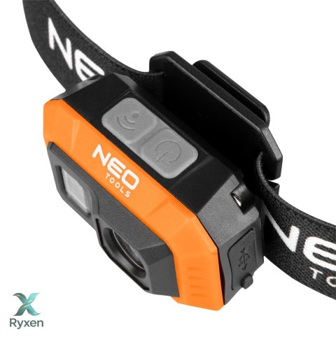 Latarka czołowa akumulatorowa 500 lm USB COB LED 12 szt. NEO TOOLS