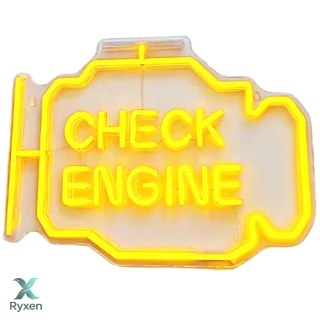 ZD135 Check engine neon led 30x22 ATL