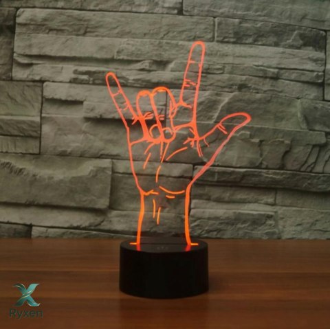 ZD98I Lampka nocna ręka 3d led ATL