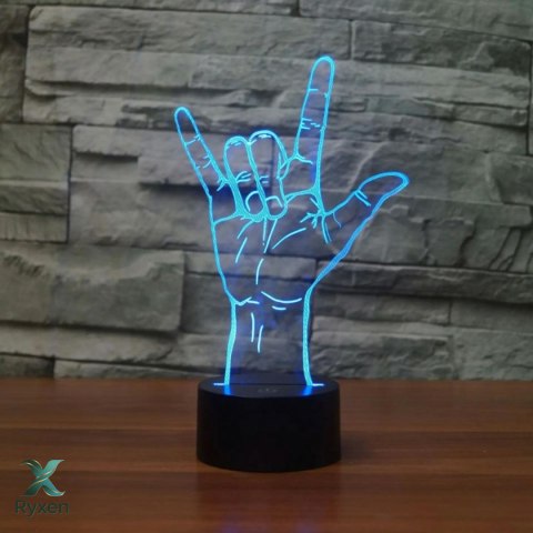 ZD98I Lampka nocna ręka 3d led ATL