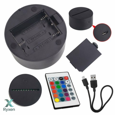 ZD98J Lampka nocna miś 3d led ATL