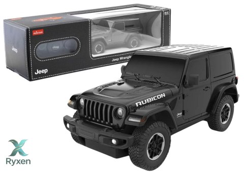 Auto JEEP Wrangler JL Rubicon Zdalnie Sterowany RC Rastar Czarny 1:24 RASTAR