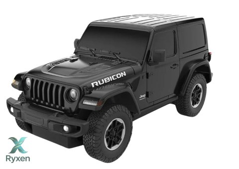 Auto JEEP Wrangler JL Rubicon Zdalnie Sterowany RC Rastar Czarny 1:24 RASTAR