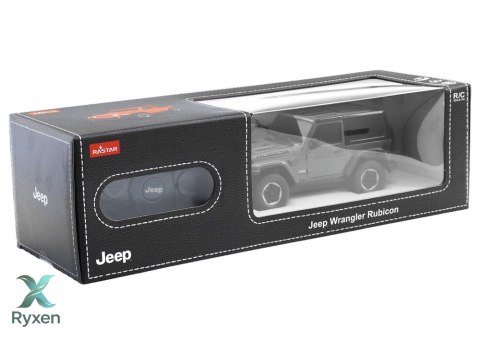 Auto JEEP Wrangler JL Rubicon Zdalnie Sterowany RC Rastar Czarny 1:24 RASTAR