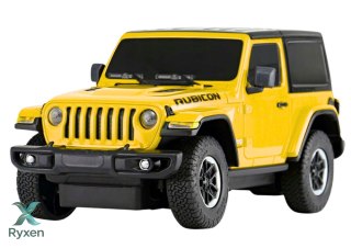 Auto JEEP Wrangler JL Rubicon Zdalnie Sterowany RC Rastar Żółty 1:24 RASTAR