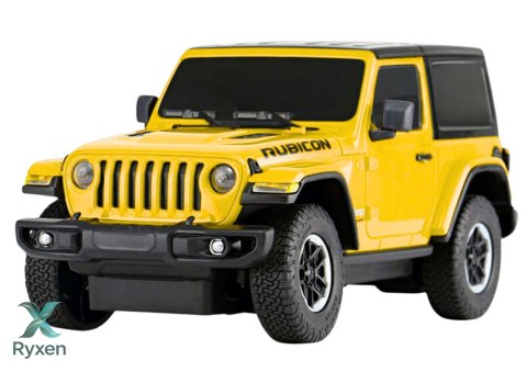 Auto JEEP Wrangler JL Rubicon Zdalnie Sterowany RC Rastar Żółty 1:24 RASTAR
