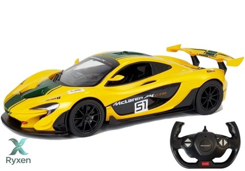 Auto McLaren P1 GTR Samochód Zdalnie Sterowany RC Rastar Żółty 1:14 RASTAR