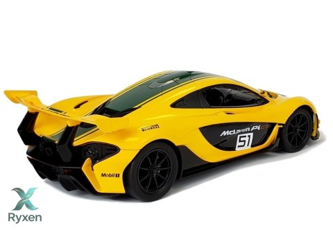 Auto McLaren P1 GTR Samochód Zdalnie Sterowany RC Rastar Żółty 1:14 RASTAR