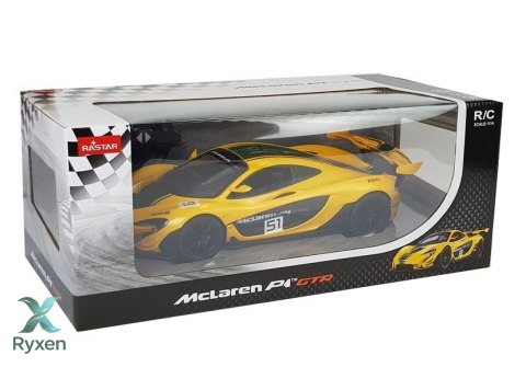 Auto McLaren P1 GTR Samochód Zdalnie Sterowany RC Rastar Żółty 1:14 RASTAR