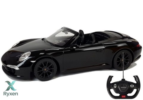 Auto Porsche 911 Carrera S Samochód Zdalnie Sterowane RC Rastar Czarny 1:12 RASTAR