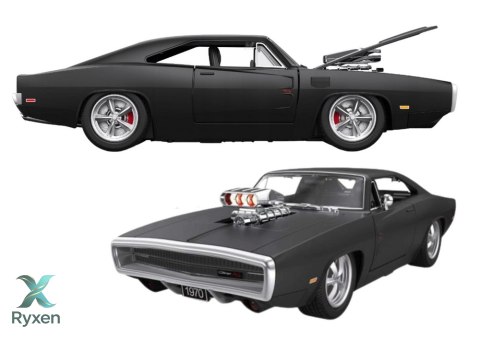 Auto RC 1:16 Zdalnie Sterowany Dodge Charger R/T Otwierane Elementy Czarny RASTAR