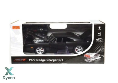 Auto RC 1:16 Zdalnie Sterowany Dodge Charger R/T Otwierane Elementy Czarny RASTAR