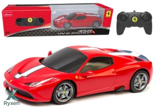 Auto Sportowe Ferrari 458 Speciale Zdalnie Sterowane RC Czerwone 1:24 RASTAR