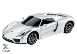 Auto Sportowe RC 1:24 Zdalnie Sterowane Porsche 918 Spyder Srebrne RASTAR