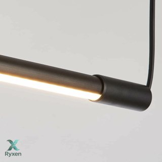 ZD180 Lampa led wisząca 2 tuby czarna ATL