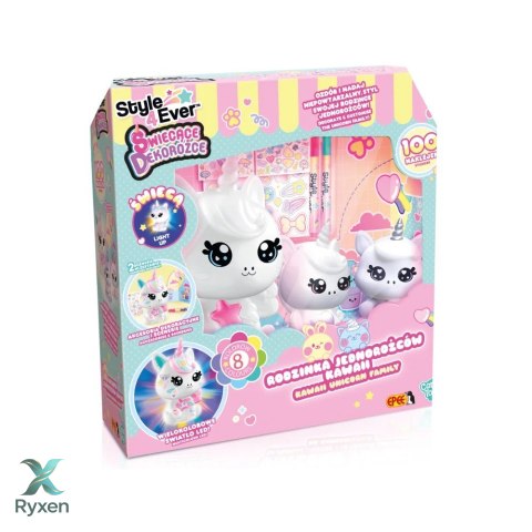 Zestaw kreatywny dekorożce rodzinka jednorożców kawaii style EPEE