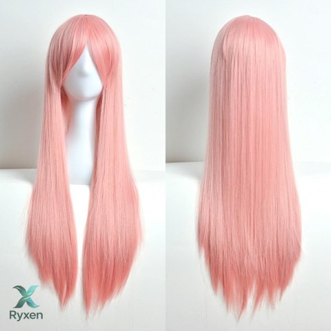 BQ3D Peruka włosy 80cm różowe cosplay ATL
