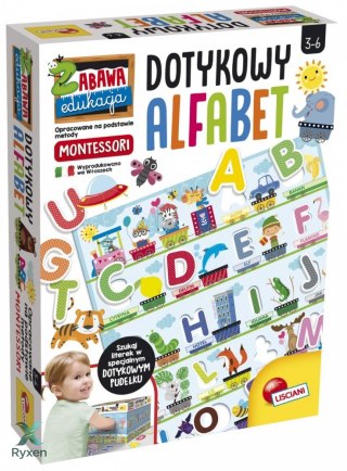 Gra montessori dotykowy alfabet LISCIANI