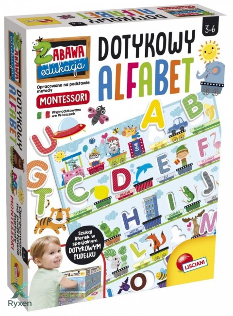 Gra montessori dotykowy alfabet LISCIANI