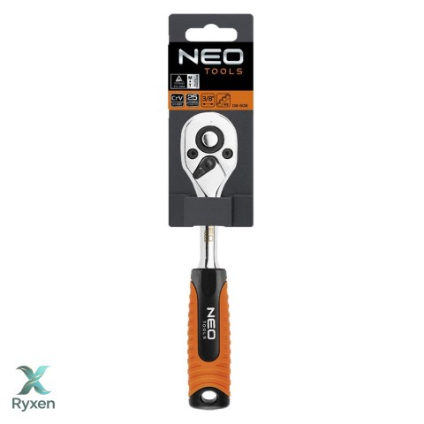 Grzechotka prosta 3/8", 210 mm, 45T NEO TOOLS