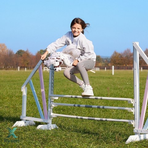 Koń na kiju hobby horse hoppihorse a3 leopard - biały, maść tarantowata TOOTINY