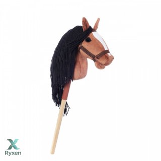 Koń na kiju hobby horse hoppihorse a4 bay - ciemny brąz, maść gniada TOOTINY