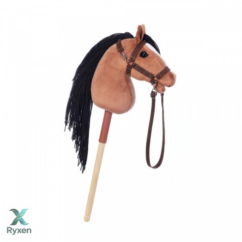 Koń na kiju hobby horse hoppihorse a4 bay - ciemny brąz, maść gniada TOOTINY