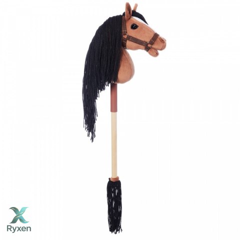 Koń na kiju hobby horse hoppihorse a4 bay - ciemny brąz, maść gniada TOOTINY