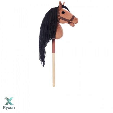 Koń na kiju hobby horse hoppihorse a4 bay - ciemny brąz, maść gniada TOOTINY