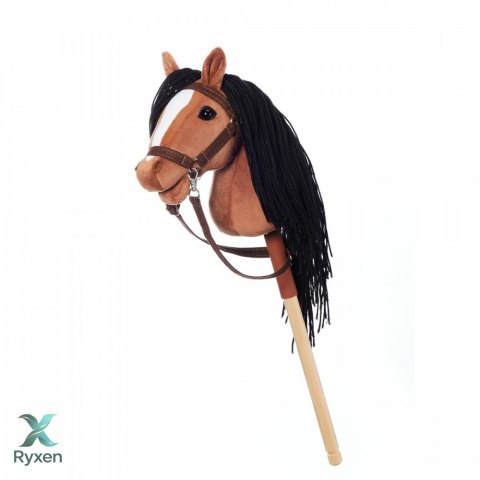 Koń na kiju hobby horse hoppihorse a4 bay - ciemny brąz, maść gniada TOOTINY