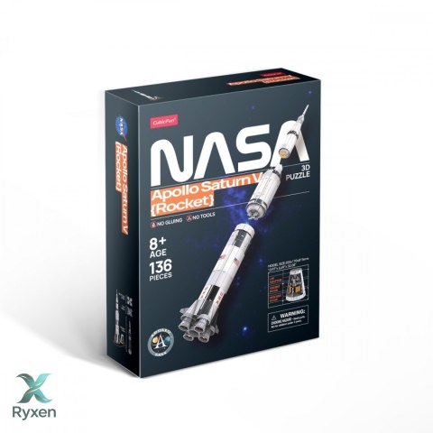 Puzzle 3d rakieta apollo saturn CUBIC FUN