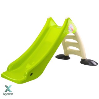 Zjeżdżalnia Ogrodowa dla Dzieci 3-Stopniowa Drabinka Limonkowa 130cm 424 DOREX