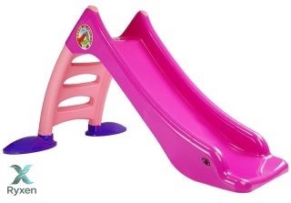 Zjeżdżalnia Ogrodowa dla Dzieci 3-Stopniowa Drabinka Różowa 130cm 424 DOREX