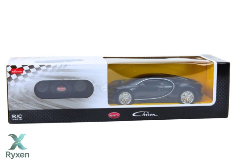 Auto Bugatti Veyron Chiron Samochód Zdalnie Sterowany RC Czarny 1:24 RASTAR