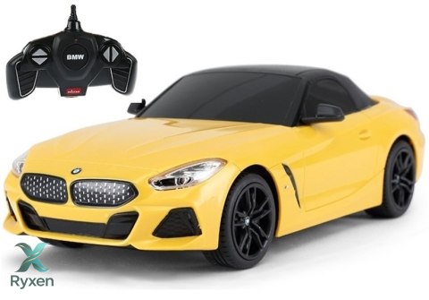Auto Zdalnie Sterowane R/C BMW Z4 Roadster Rastar 1:18 Żółte RASTAR