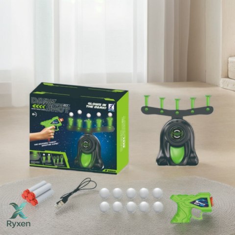 Gra Zręcznościowa Strzelanie Do Celu Pistolet Unoszące Się Kulki LEAN TOYS