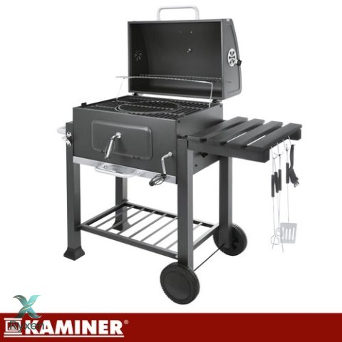 Grill ogrodowy z pokrywą 116x55x120cm Kaminer KAMINER