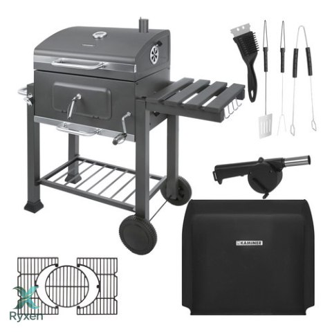 Grill ogrodowy z pokrywą 116x55x120cm Kaminer KAMINER