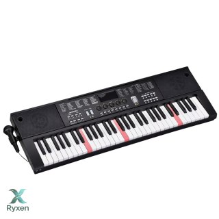 Keyboard Pianinko Elektryczne Z Mikrofonem 200 Brzmień 61 Klawiszy 78cm LEAN TOYS