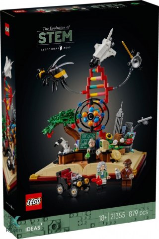 Klocki ideas 21355 ewolucja przedmiotów ścisłych LEGO
