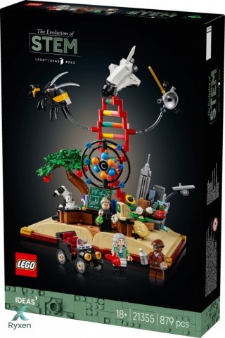 Klocki ideas 21355 ewolucja przedmiotów ścisłych LEGO