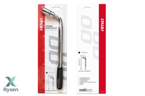 Klucz do kół teleskopowy tww 17 mm 19 mm amio-01037 AMiO